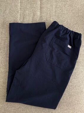 Figs Men's Navy Elastic-Waist Medical Scrubs Joggers Pants